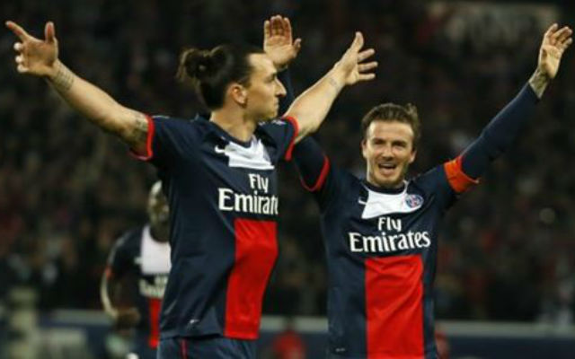 How did Beckham influence Ibrahimovic?