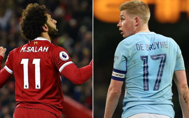 PFA Player of the year odds - Salah and De Bruyne