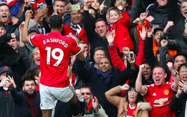 Rashford Man Utd celebrate