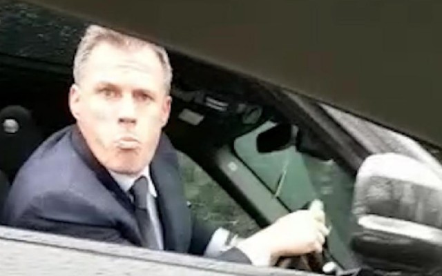 carragher spit video