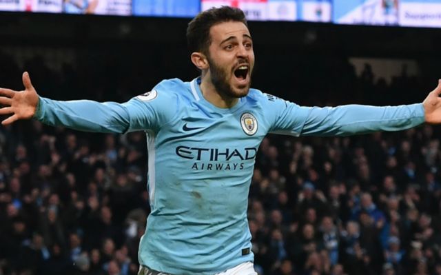 Man city's Bernardo Silva