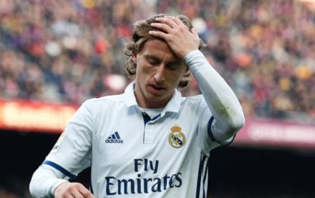 Real madrid midfielder Luka Modric