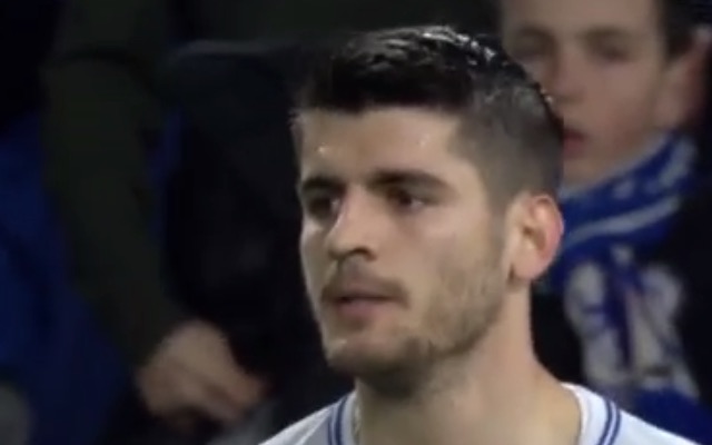 Grumpy Alvaro Morata reacts to a missed chance for Chelsea at Burnley