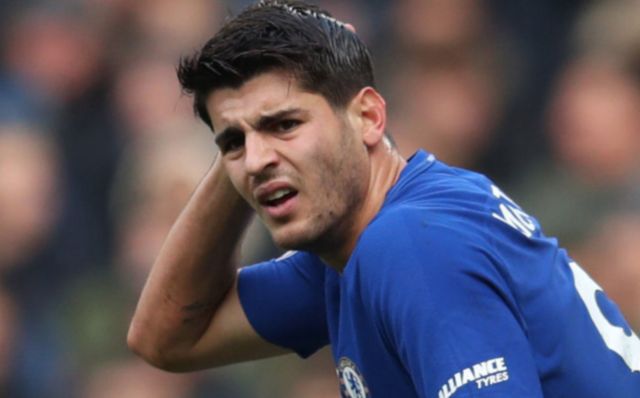 Chelsea's Alvaro Morata. Southampton vs Chelsea line-up