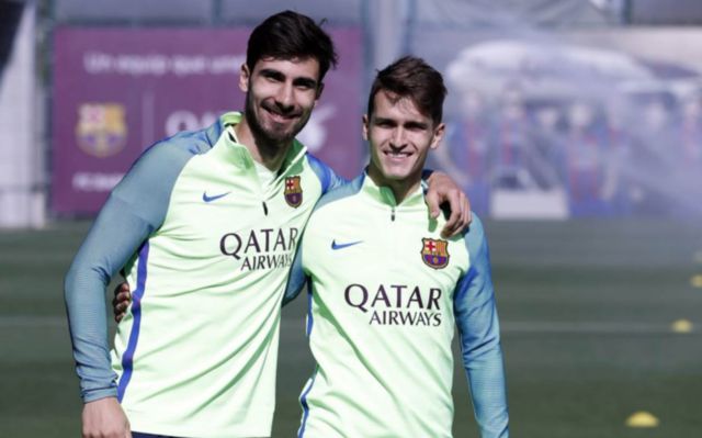 Denis Suarez Andre gomes barcelona