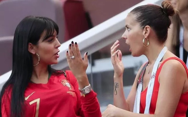 Cristiano Ronaldo girlfriend Georgina Rodriguez (left) flaunts huge wedding ring