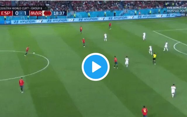 Isco Spain Morocco goal