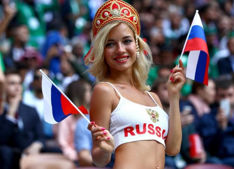 Natalya Nemchinova at World Cup 2018 in Russia