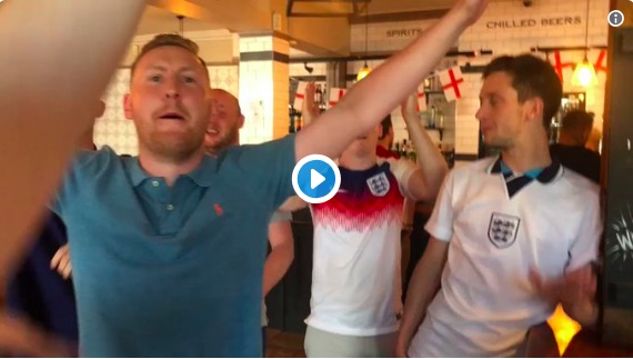 England fans sing new Gareth Southgate song