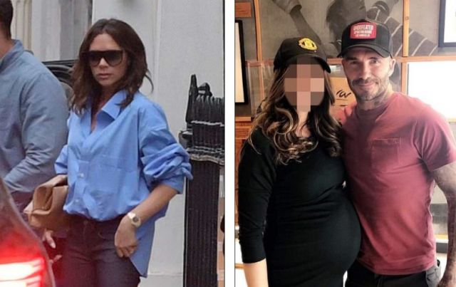 Man Utd legend Beckham poses with pregnant woman amid divorce rumours