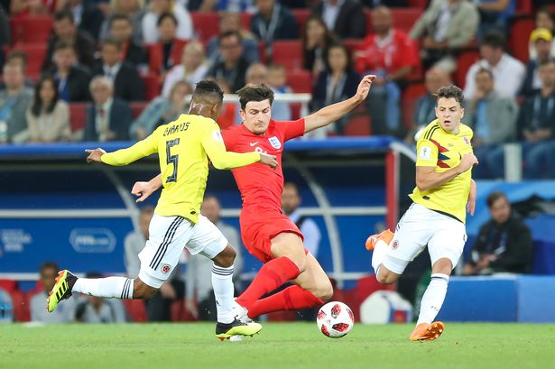 Harry Maguire vs Colombia