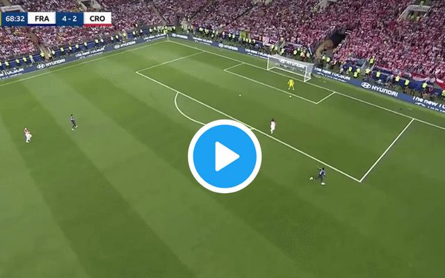 Lloris blunder Mandzukic goal Croatia France