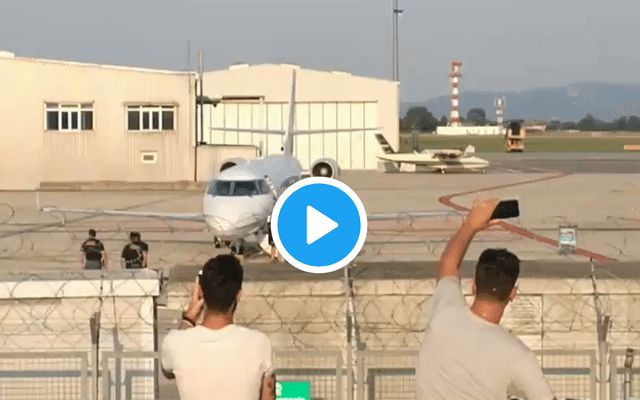 Ronaldo arrives Turin Juventus