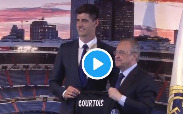 Courtois Real Madrid unveiling