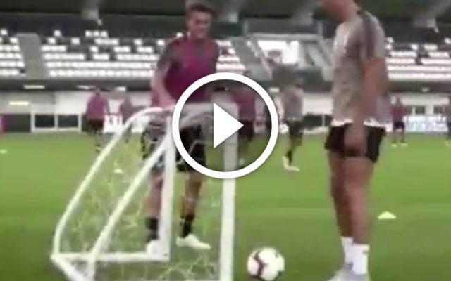 Ronaldo Rugani Juventus training
