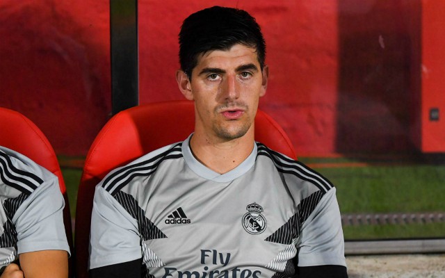 courtois real madrid bench