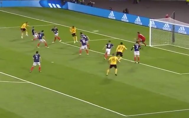 Hazard goal Belgium Scotland