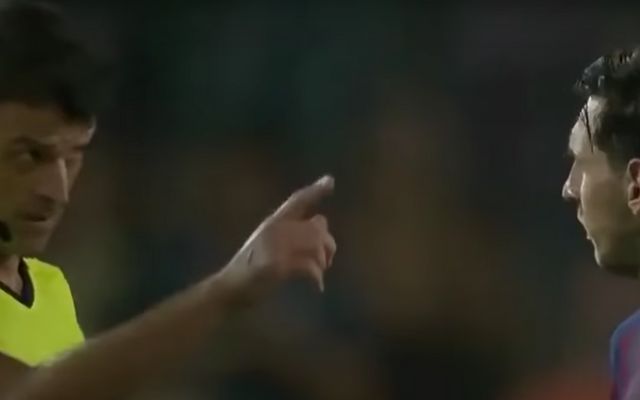 Messi referee handshake