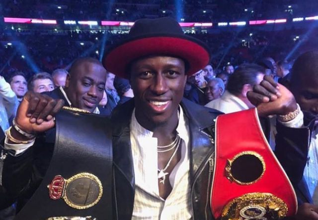 Man City's Mendy at Joshua fight, Sterling Instagram comment