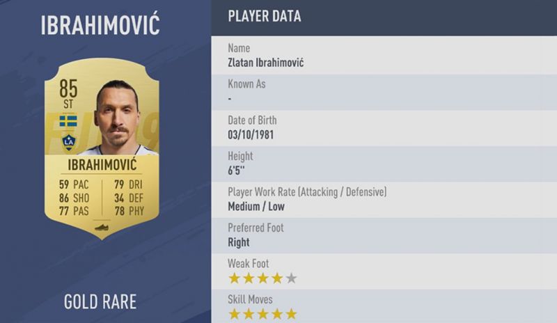 ibrahimovic fifa 19