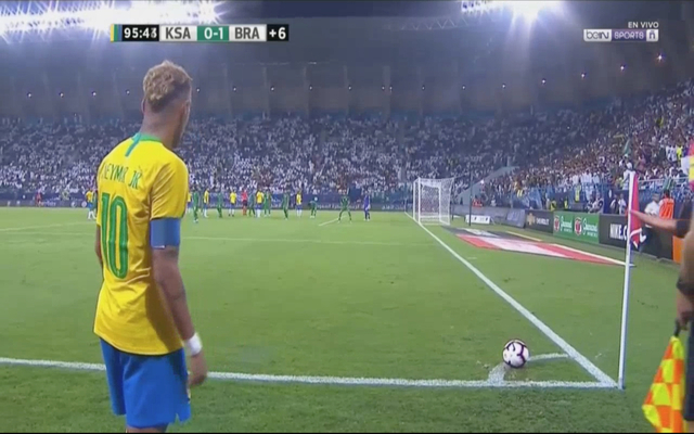 Neymar assists Sandro for Brazil