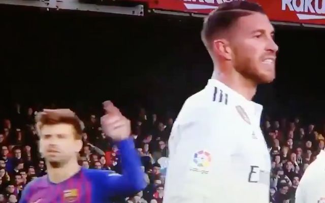 Pique Ramos abuse Barcelona fans