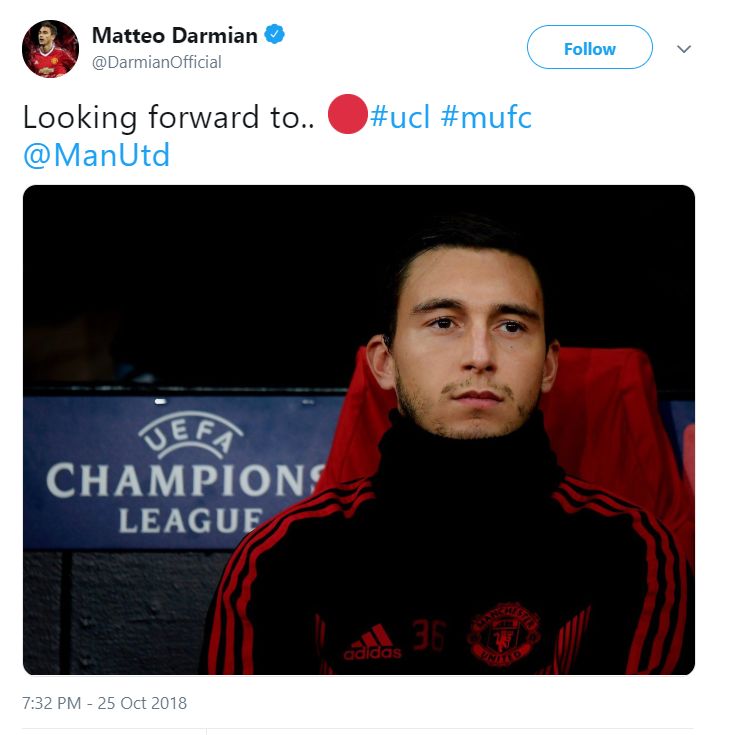 darmian tweet