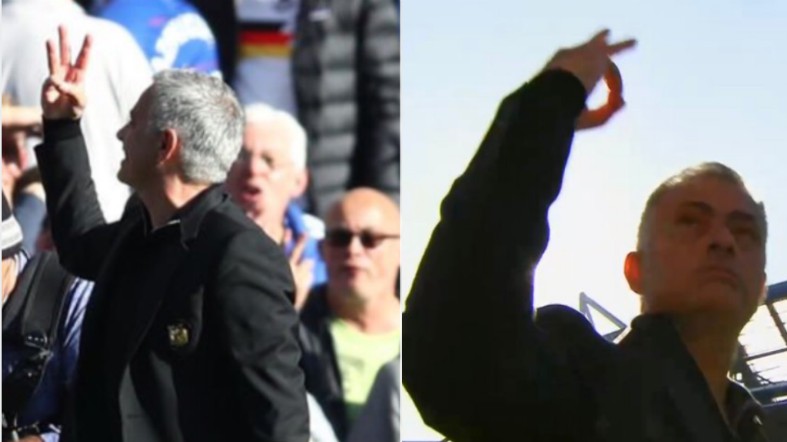 mourinho three fingers