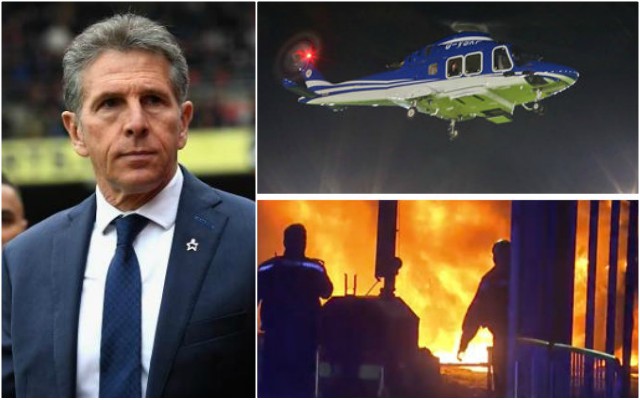 puel leicester helicopter