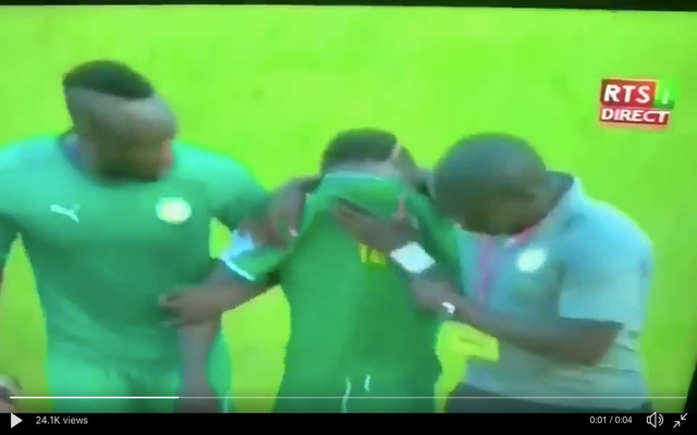 Mane crying for Senegal
