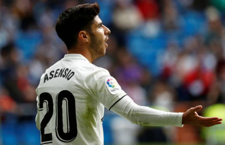 asensio in action for real madrid