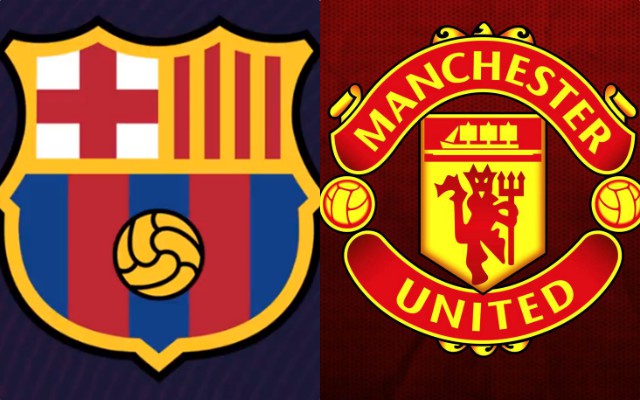 barcelona man united