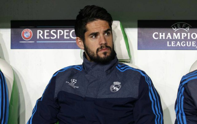 isco real madrid bench