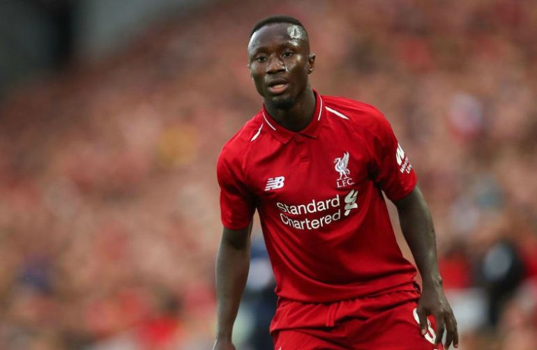naby keita in action for liverpool