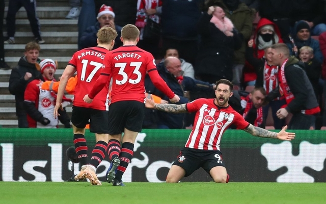 Arsenal down at halftime against Southampton, Ings scores double