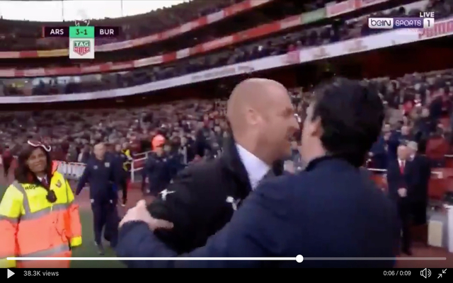 Dyche and Emery clash after Arsenal's 3-1 win over Burnley