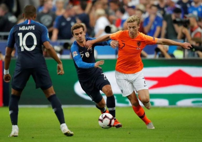 Frenkie de Jong for Holland vs France
