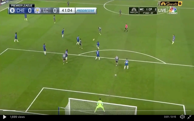 Kepa produces amazing save to deny Ndidi during Chelsea vs Leicester