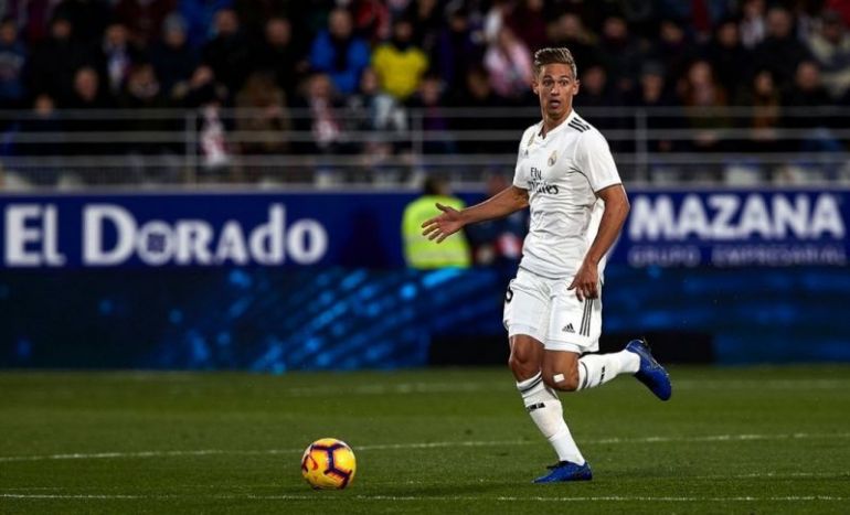 Marcos Llorente in action for Madrid