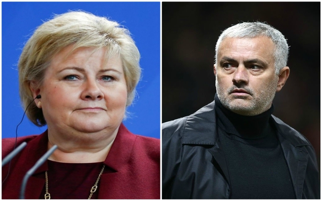 Mourinho and Norway Prime Minister