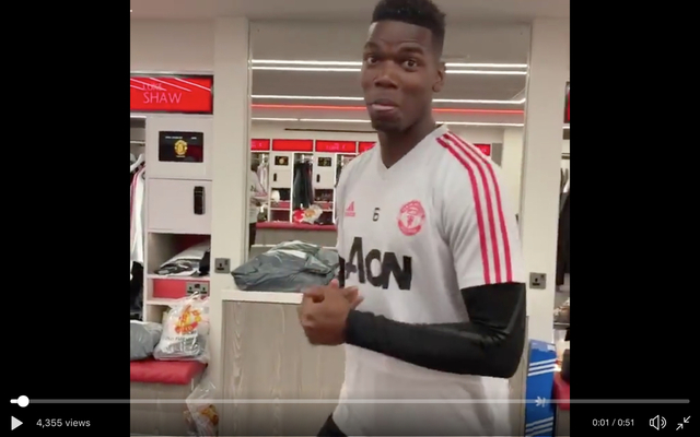 Pogba dancing with Lingard day before United vs Liverpool