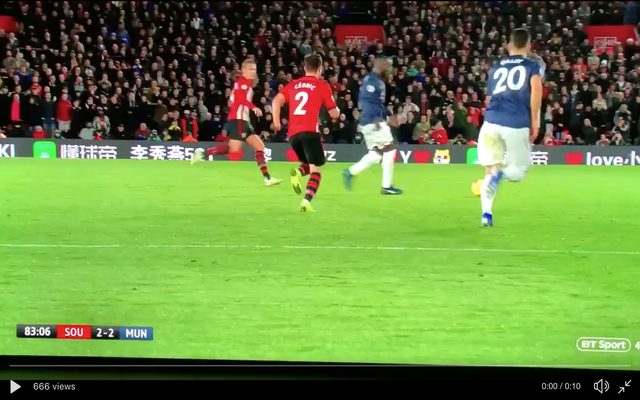 Video - Lukaku first touch against Southampton