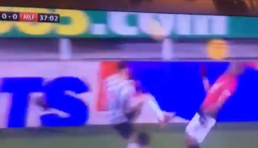martial hit by ball video