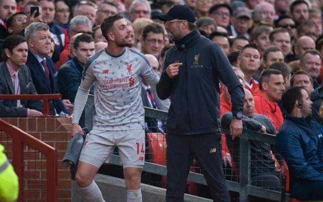 henderson klopp liverpool vs man utd