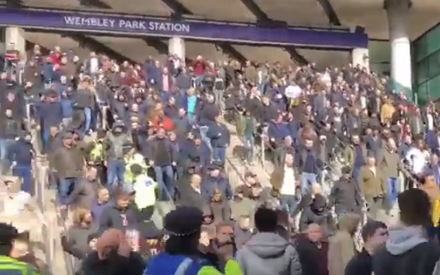 Arsenal fan hit in face by bottle after singing club chant before Tottenham derby