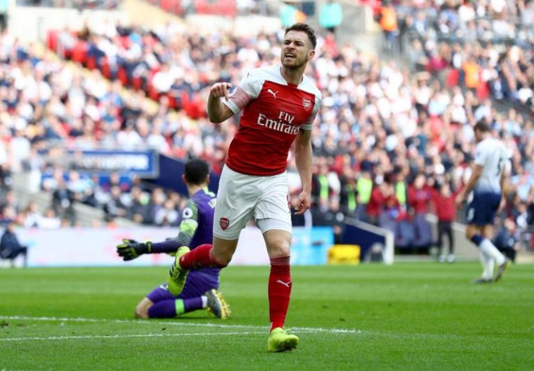 Ramsey goal Arsenal Tottenham