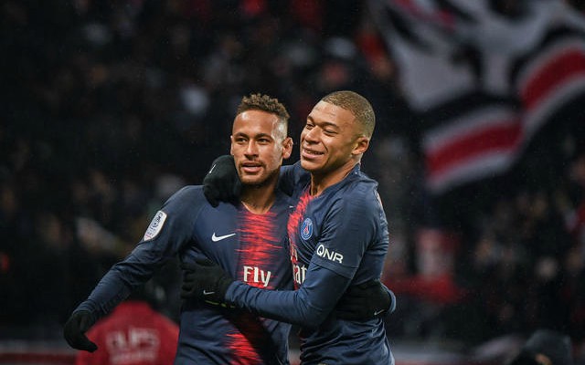 Neymar jr kylian store mbappe