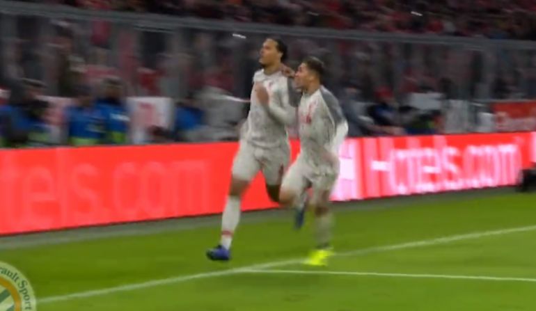 van dijk goal video vs bayern