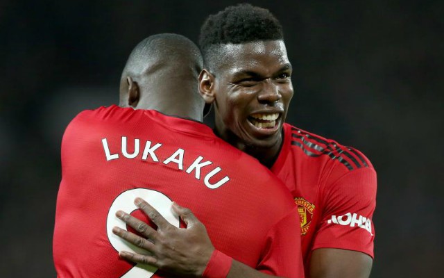 Manchester United duo Romelu Lukaku and Paul Pogba