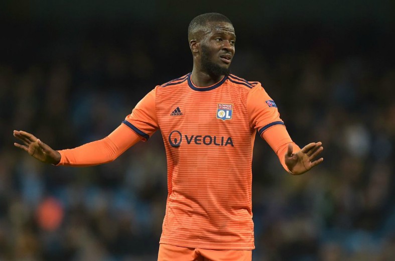 tanguy ndombele in action for Lyon